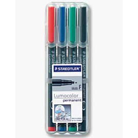 BUSTA 4 PENNARELLI LUMOCOLOR PERMANENT 313 SF 0.4MM