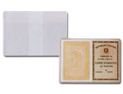 100 BUSTE PORTA CARTA IDENTITA' 15,5X11CM