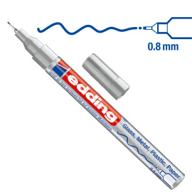 MARCATORE EDDING 780 ARGENTO P.EXTRA FINE 0.8MM VERNICE SMALTO