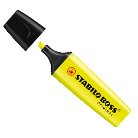 EVIDENZIATORE STABILO BOSS GIALLO 70/24