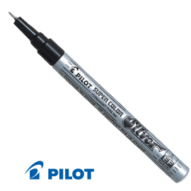 MARCATORE SUPER COLOR SILVER EXTRA FINE A VERNICE PILOT
