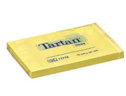 BLOCCO TARTAN 12776 GIALLO 76X127MM 100FG 63GR