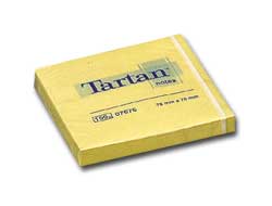 BLOCCO TARTAN 7676 GIALLO 76X76MM 100FG 63GR