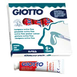 TEMPERA GIOTTO TUBO 4 (12ML) ROSSO SCARLATTO 08