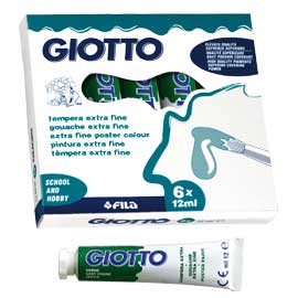 TEMPERA GIOTTO TUBO 4 (12ML) VERDE 12