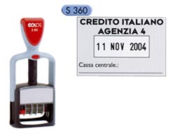 TIMBRO DATARIO PERSONALIZZABILE S360 30X45MM COLOP