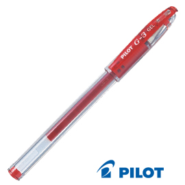 PENNA SFERA G-3 GEL ROSSO 0.7MM PILOT