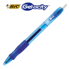 SCATOLA 12 PENNE SFERA GEL SCATTO GELOCITY BLU 0.7MM BIC