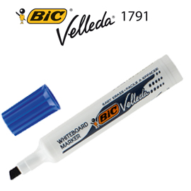 Pennarello VELLEDA 1791 punta scalpello whiteboard nero BIC®
