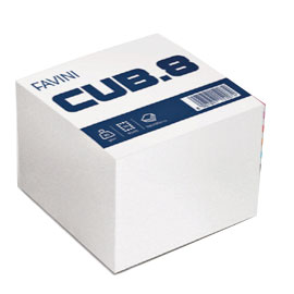 CUBOTTO BIANCO 700FG 95X95MM 85GR FAVINI
