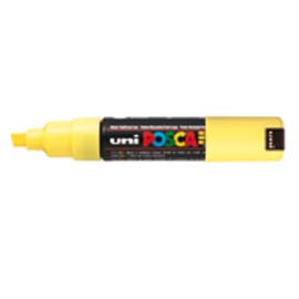 MARCATORE UNI POSCA PC8K PUNTA SCALPELLO GIALLO
