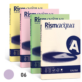 Carta RISMACQUA SMALL A4 200gr 50fg lilla 06 FAVINI