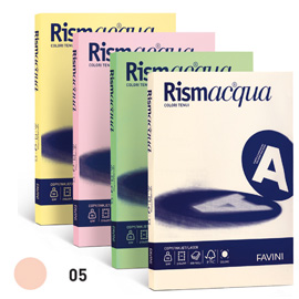 Carta RISMACQUA SMALL A4 200gr 50fg salmone 05 FAVINI