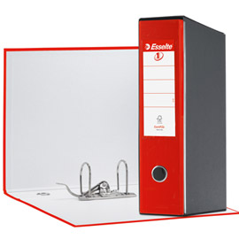 REGISTRATORE EUROFILE G55 ROSSO DORSO 8CM F.TO PROTOCOLLO