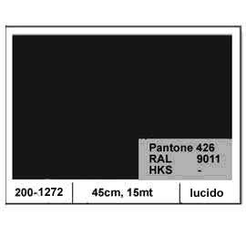 PLASTICA ADESIVA DC-FIX 45CM X 15MT NERO 126 LUCIDO