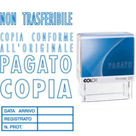 TIMBRO PRINTER 20/L0139 "COPIA CONFORME ALL'ORIGINALE" COLOP