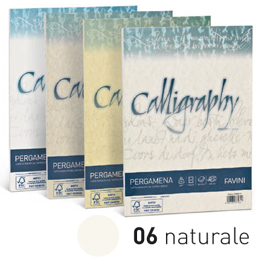 Carta CALLIGRAPHY PERGAMENA 90gr A4 50fg naturale 06 FAVINI