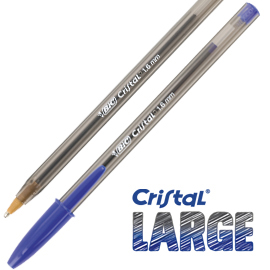Scatola 50 penna sfera CRISTAL® large 1,6mm blu BIC®