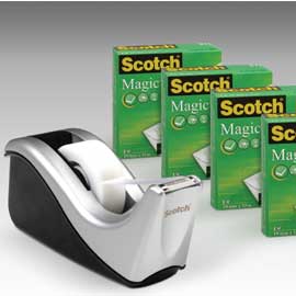 DISPENSER C60 + 4 ROTOLI SCOTCH MAGIC 810 19MMX33M