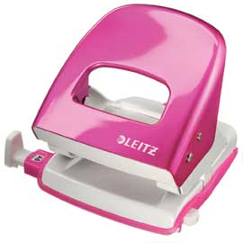 PERFORATORE 2 FORI NEXXT SERIES 5008 WOW FUCSIA METAL MAX 30FG LEITZ