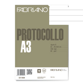 PROTOCOLLO A4 1RIGO 200FG 60GR FABRIANO