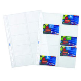 10 BUSTE FORATE PORTA CARDS 21,5X29,7CM FAVORIT