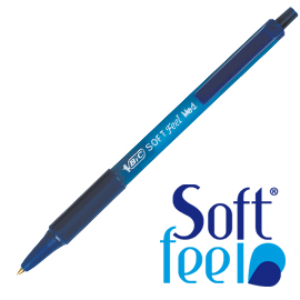 SCATOLA 12 PENNE SFERA SCATTO SOFTFEEL CLIC 1.0mm BLU