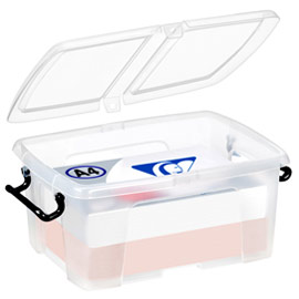 CONTENITORE MULTIUSO C/COPERCHIO L50x P39,5x H19cm - 24LT STRATA