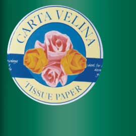BUSTA 26fogli 50x70cm CARTA VELINA gr31 VERDE SADOCH
