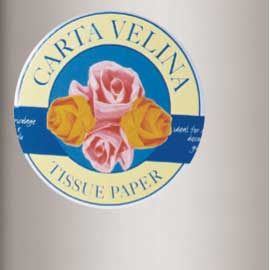 BUSTA 26fogli 50x70cm CARTA VELINA gr31 GRIGIO SADOCH