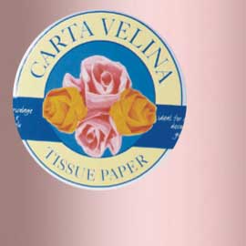 BUSTA 26fogli 50x70cm CARTA VELINA gr31 ROSA SADOCH