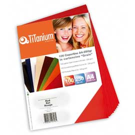 100 COPERTINE A3 CARTONCINO GOFFRATO 250g NERO TiTanium