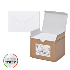 SCATOLA 100buste BIANCHE f.to 9 90x140mm BRISTOL SADOCH