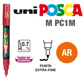 MARCATORE UNI POSCA Pen PC1M ARANCIONE ULTRA FINE