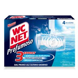 WC NET TAVOLETTA PROFUMOSO OCEAN FRESH (4X34GR)