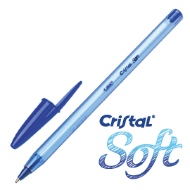Scatola 50 penna sfera CRISTAL® SOFT 1,2mm blu BIC®