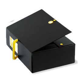 Scatola archivio Big Next 120 nero/verde 25x35cm dorso 12cm