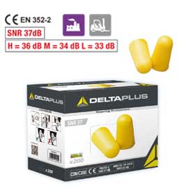 Dispenser 200 PAIA di TAPPI AURICOLARI GIALLO MONOUSO