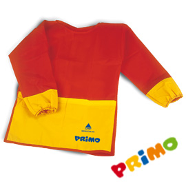 GREMBIULINO CON MANICHE IN TESSUTO PLASTICO