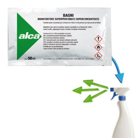 BUSTINA 50ML MANUTENTORE BAGNI Linea Monodose Alca