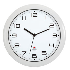 OROLOGIO DA PARETE HORNEW Ø30cm BIANCO Alba
