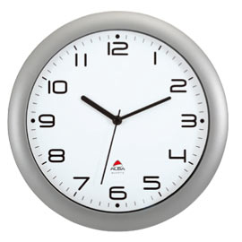 OROLOGIO DA PARETE HORNEW Ø30cm GRIGIO Metal Alba