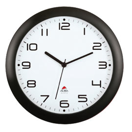 OROLOGIO DA PARETE HORNEW Ø30cm NERO Alba