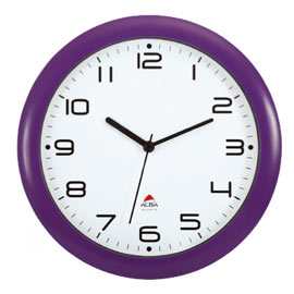 OROLOGIO DA PARETE HORNEW Ø30cm VIOLA Alba