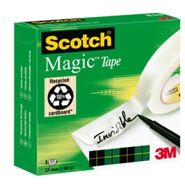 NASTRO ADESIVO SCOTCH MAGIC 810-2566 25mmX66mt INVISIBILE PERMANENTE