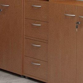 COPPIA CASSETTI 36x29x35,5cm x libreria L40 NOCE CHIARO