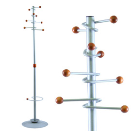 APPENDIABITI DALLAS 180CM A 8 POSTI C/PORTAOMBRELLI GRIGIO