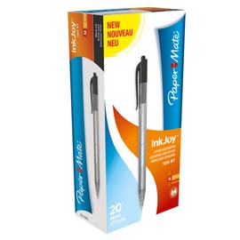 Penna sfera scatto INKJOY Stick 100RT 1,0mm nero PAPERMATE