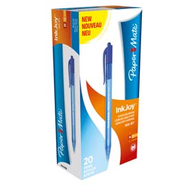Penna sfera scatto INKJOY Stick 100RT 1,0mm blu PAPERMATE