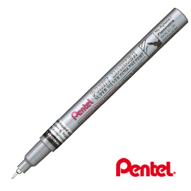 MARCATORE PAINT MFP10 ARGENTO PENTEL PUNTA CONICA EXTRA FINE
